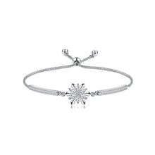 Load image into Gallery viewer, Fashion and Elegant Snowflake Bracelet with Cubic Zirconia