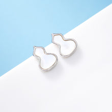 Load image into Gallery viewer, 925 Sterling Silver Fashion Simple Gourd Shell Stud Earrings