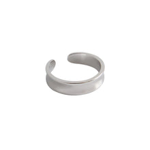Load image into Gallery viewer, 925 Sterling Silver Simple Fashion Geometric Circle Adjustable Open End Ring