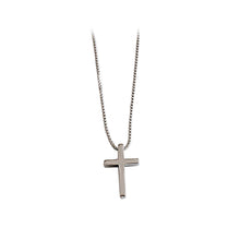 Load image into Gallery viewer, 925 Sterling Silver Simple Classic Cross Pendant with Necklace