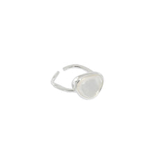 Load image into Gallery viewer, 925 Sterling Silver Fashion Simple Geometric Crystal Adjustable Open Ring