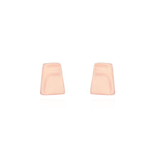 Load image into Gallery viewer, 925 Sterling Silver Plated Rose Gold Fashion Simple Geometric Trapezoidal Stud Earrings