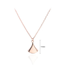 Load image into Gallery viewer, 925 Sterling Silver Plated Rose Gold Simple Fashion Geometric Skirt Pendant with Necklace