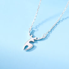 Load image into Gallery viewer, 925 Sterling Silver Simple Cute Deer Pendant with Necklace
