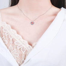 Load image into Gallery viewer, 925 Sterling Silver Simple Fashion Lips Heart Pendant with Necklace