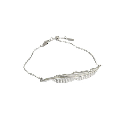 925 Sterling Silver Fashion Simple Leaf Bracelet
