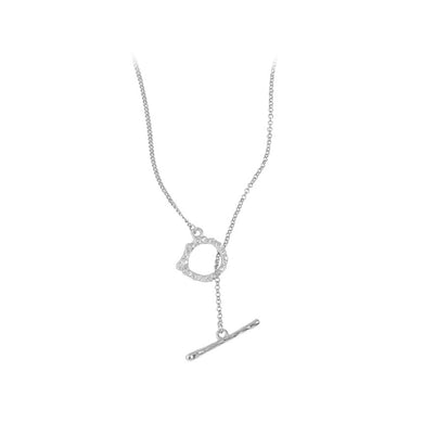 925 Sterling Silver Simple Fashion Geometric Circle Necklace