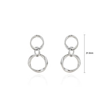 Load image into Gallery viewer, 925 Sterling Silver Simple Fashion Geometric Circle Earrings