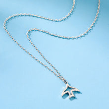 Load image into Gallery viewer, 925 Sterling Silver Fashion Simple Hollow Swallow Pendant with Necklace