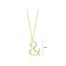 Load image into Gallery viewer, 925 Sterling Silver Plated Gold Fashion Elegant Symbol &amp; Pendant with Necklace