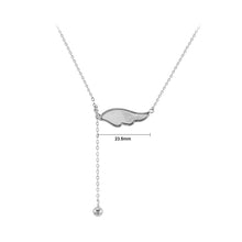 Load image into Gallery viewer, 925 Sterling Silver Fashion Temperament Angel Wings Tassel Pendant with Necklace