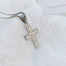 Load image into Gallery viewer, Simple and Classic Pattern Cross 316L Stainless Steel Pendant with Necklace
