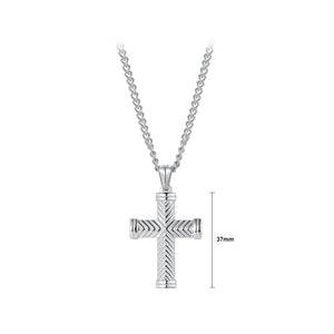 Fashion Personality Cross 316L Stainless Steel Pendant with Necklace