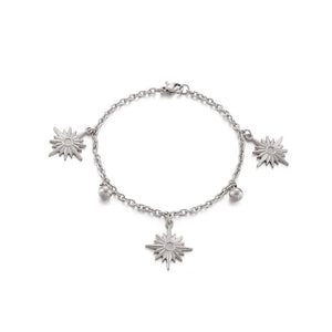 Simple Personality Eight-pointed Star 316L Stainless Steel Bracelet