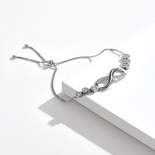 Load image into Gallery viewer, Fashion Temperament Infinity Symbol Bracelet with Cubic Zirconia