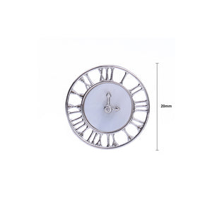 Fashion Simple Clock Roman Numeral Brooch