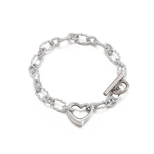 Load image into Gallery viewer, Simple and Fashion Hollow Heart-shaped Geometric 316L Stainless Steel Bracelet
