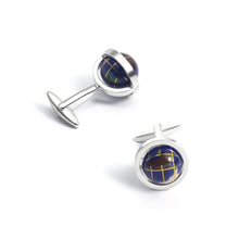 Load image into Gallery viewer, Fashion High-end Blue Sphere Geometric Cufflinks