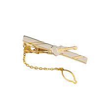 Load image into Gallery viewer, Fashion and Elegant Plated Gold Guitar Geometric Tie Clip