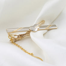 Load image into Gallery viewer, Fashion and Elegant Plated Gold Guitar Geometric Tie Clip