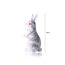 Load image into Gallery viewer, Simple and Cute Enamel Grey Rabbit Brooch