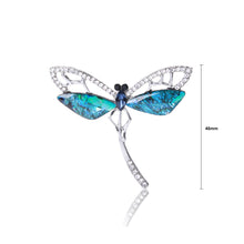 Load image into Gallery viewer, Fashion Simple Blue Dragonfly Brooch with Cubic Zirconia