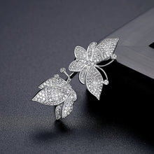 Load image into Gallery viewer, Elegant Brilliant Butterfly Geometric Adjustable Open Ring