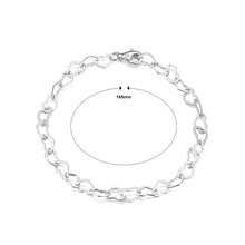 Load image into Gallery viewer, 925 Sterling Silver Fashion Simple Hollow Heart Chain Bracelet