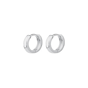 925 Sterling Silver Simple Personality Geometric Circle Stud Earrings