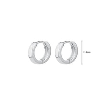 Load image into Gallery viewer, 925 Sterling Silver Simple Personality Geometric Circle Stud Earrings