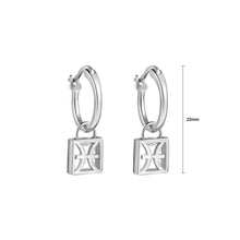 Load image into Gallery viewer, 925 Sterling Silver Fashion Simple Twelve Constellation Pisces Hollow Geometric Earrings
