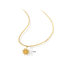 Load image into Gallery viewer, Fashion Personality Plated Gold 316L Stainless Steel Sun Pendant with Necklace