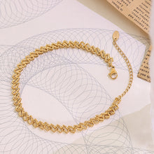 Load image into Gallery viewer, Fashion Personality Plated Gold 316L Stainless Steel Hollow Geometric Anklet