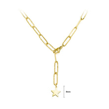 Load image into Gallery viewer, Fashion Simple Plated Gold 316L Stainless Steel Star Necklace