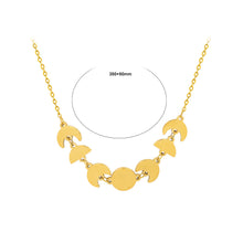 Load image into Gallery viewer, Fashion Personality Plated Gold 316L Stainless Steel Moon Change Necklace