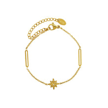 Load image into Gallery viewer, Fashion Simple Plated Gold 316L Stainless Steel Eight-pointed Star Bracelet