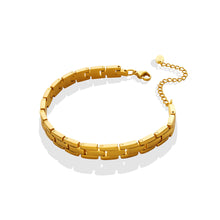 Load image into Gallery viewer, Simple Personality Plated Gold 316L Stainless Steel Strap Chain Bracelet
