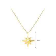Load image into Gallery viewer, Fashion Simple Plated Gold 316L Stainless Steel Eight-pointed Star Pendant with Necklace
