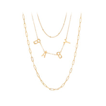 Load image into Gallery viewer, Fashion Simple Plated Gold Baby Chain Multilayer Necklace
