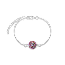 Load image into Gallery viewer, Simple Fashion Geometric Round Purple Cubic Zirconia Bracelet