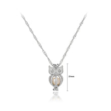 Load image into Gallery viewer, Fashion Cute Owl Pendant with Imitation Pearls and Necklace