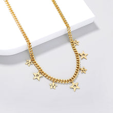 Load image into Gallery viewer, Fashion Simple Plated Gold Star Necklace