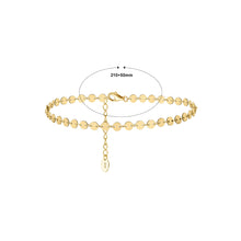 Load image into Gallery viewer, 925 Sterling Silver Plated Gold Fashion Simple Disc Geometric Anklet