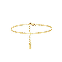 Load image into Gallery viewer, 925 Sterling Silver Plated Gold Simple Fashion Geometric Anklet