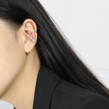 Load image into Gallery viewer, 925 Sterling Silver Simple Fashion Geometric Square White Cubic Zirconia Single Ear Clip