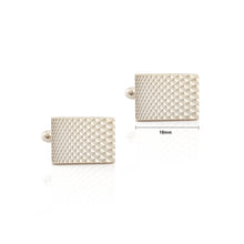 Load image into Gallery viewer, Fashion High-grade Plated Gold Geometric Pattern Rectangular Cufflinks