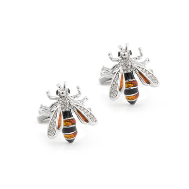 Fashion Personality Bee Cufflinks with Cubic Zirconia