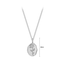 Load image into Gallery viewer, Fashion Elegant 316L Stainless Steel Rose Geometric Oval Pendant with Necklace