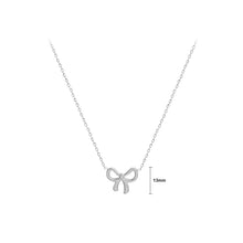 Load image into Gallery viewer, Sweet and Lovely 316L Stainless Steel Ribbon Pendant with Necklace