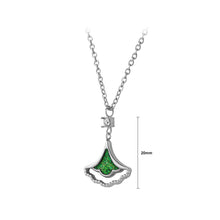 Load image into Gallery viewer, Fashion Simple 316L Stainless Steel Green Ginkgo Leaf Pendant with Necklace